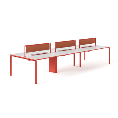 kopen FLEX 8 personen Office Workstation Desk Modern ontwerp Met geïntegreerd kabelbeheer Groot bureau online manufacture