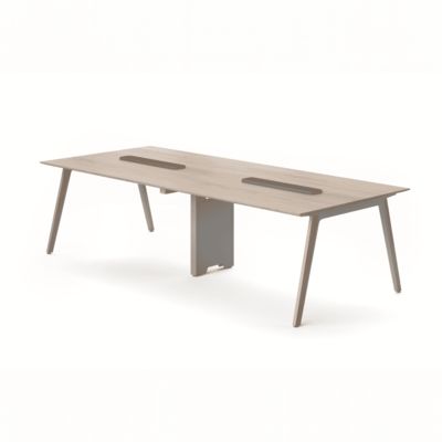 kopen Conferentietafel Dual Tone Structure Flip Top Cable Access Aluminium Frame Professionele vergadermeubelen DUAL online manufacture