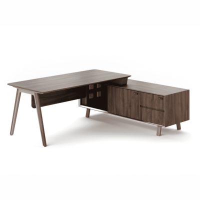 kopen Uitvoerend bureau Moderne Dual Tone Structure Drijvende bovenkant Side Cabinet Aluminium Frame Kantoormeubilair DUAL online manufacture