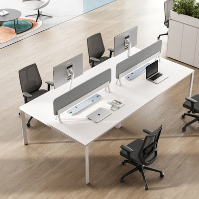 kwaliteit MC3.0 Kantoorwerkstation Bureaublad 4 personen Kantoortafel Moderne ontwerp met scherm fabriek