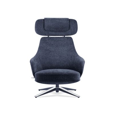 Ergonomische leunstoel Stof Polstered Moderne lounge zitplaatsen Comfortabel hoge rug DOHA